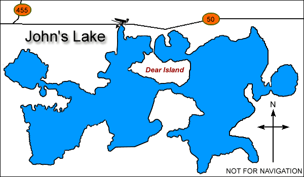 Johns Lake Florida Map
