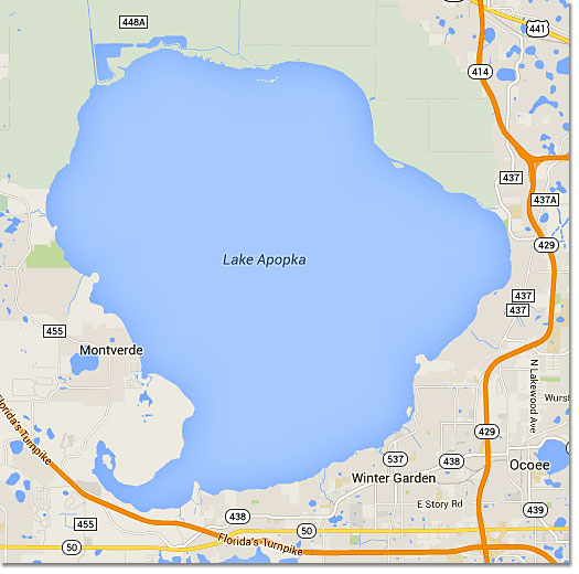 Lake Apopka Map
